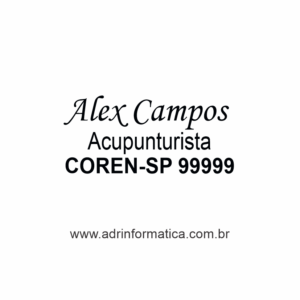 Carimbo Online Acupunturista