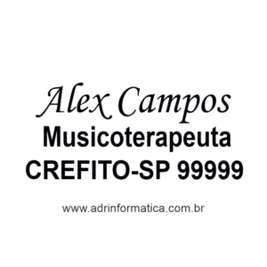 Carimbo Grátis Online Musicoterapeuta